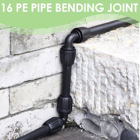 10 adaptateur coude, 16mm, plastique résistant, système étanche, jardin serre agriculture (1/5)