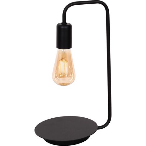 Lampe à poser industrielle noire Brenda E27 Luminex