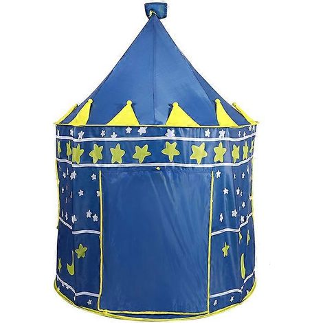 Tente de jeu bleue pour enfants, intérieure/extérieure (1/5)