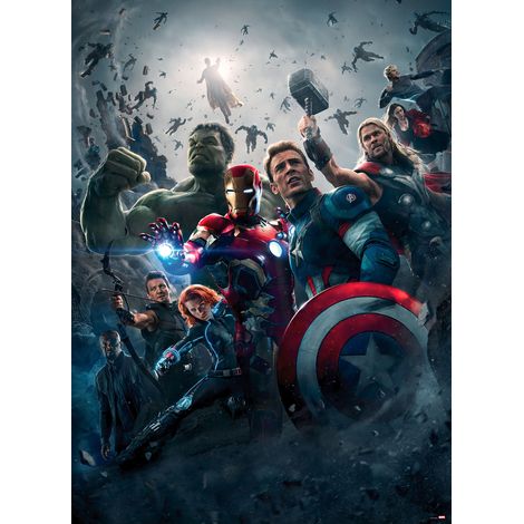 Komar Avengers Age of Ultron Movie Poster 184 x 254 cm, Papier peint panoramique 4-4125, photomurale sur intissé (1/3)