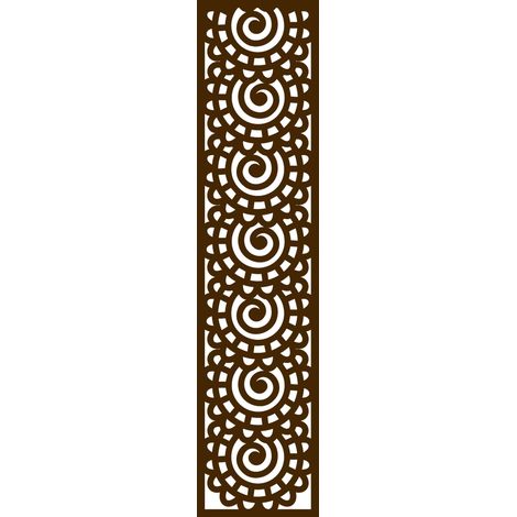 A5-Pendelleuchte, durchbrochenes Design, braun, 21 x 90 cm