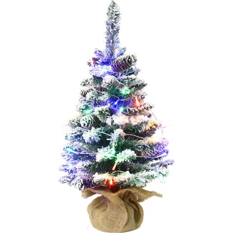 Arbre De Noël Artificiel - 45 cm - Avec Guirlande Lumineuse LED - Décoration Intérieure Bureau Passage Maison (1/5)