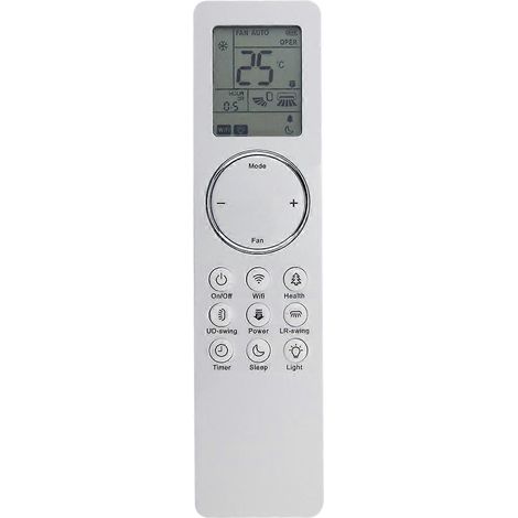 Télécommande de remplacement A/C YBE1FB8 pour climatiseur Gree YBE1FB8 (1/5)