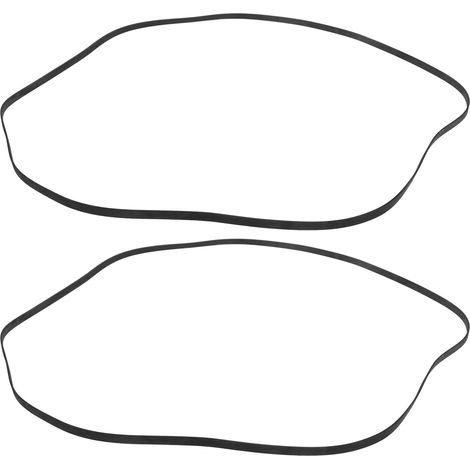 Courroie de Remplacement de 460 Mm Pliées Lot de 2 Pièces en Caoutchouc Noir Élasticité, Facile à Remplacer pour Phonographe et Platine Vinyle (1/5)