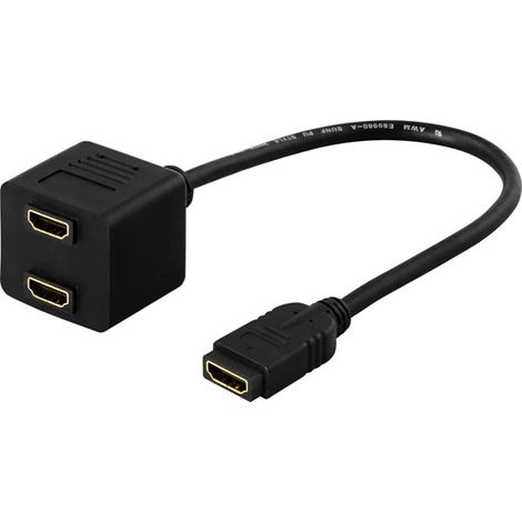Adaptador HDMI / Full HD en 60Hz / 1xHDMI ho a 2xHDMI ho / 19 pines (1/3)