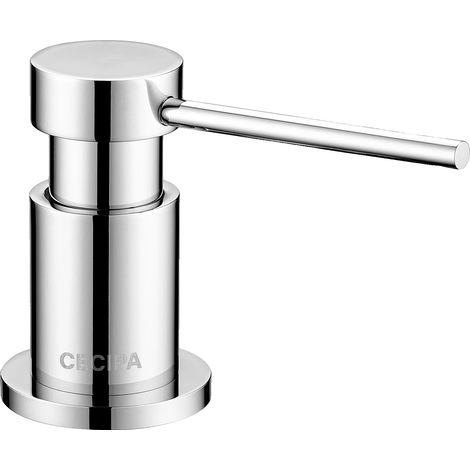 Dispenser di sapone, finitura rame spazzolato, compatibilità versatile, cromato (1/2)