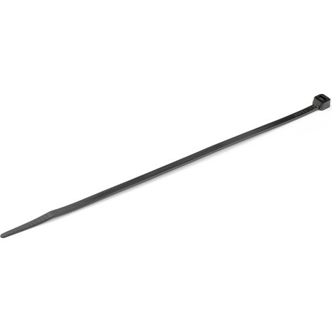 Colliers de Serrage 20 cm Noirs - Largeur 4 mm - Diam. faisceau 55 mm - Résistance 22 kg - Fermeture glissière autobloquante - Pointe incurvée - 1000 pcs (1/3)