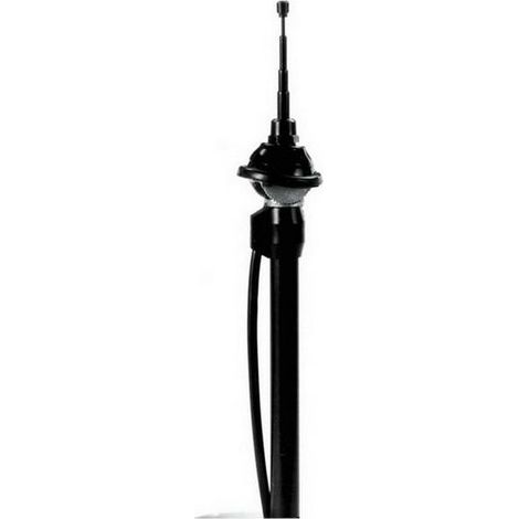 ANTENNE TELESCOPIQUE 0 43° NOIRE CABLE 1.2M (1/2)