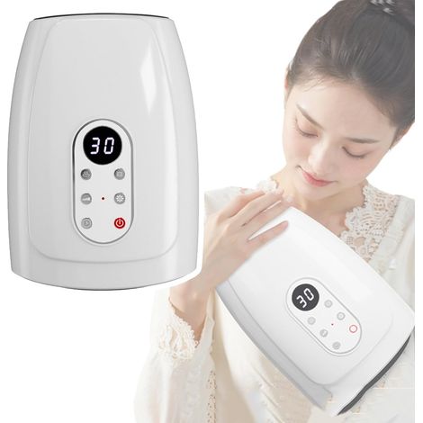 Handheld massager,  6 modes,  6 intensity levels,  3 temperature settings,  3 timer settings,  with heating and pressure functions,  for massaging fingers and palms (1/5)