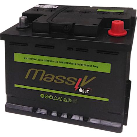 BATTERIA PLUS 60AH DX 12V 520A 242X175XH190MM