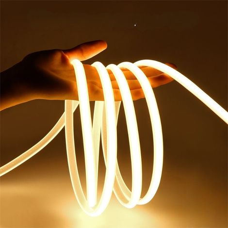 Silamp – Ruban LED COB 220V AC recoupable 20M IP65 432LED/m – Blanc neutre 4000K – Éclairage intérieur et extérieur – Installation facile