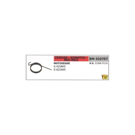 Muelle para arranque auxiliar compatible ZENOAH motosierra G415AVS G621AVS Z3350-71131