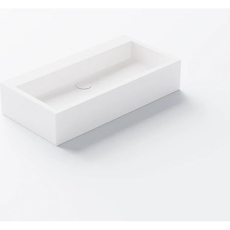 Steinberg Serie 440 lavabo sobre encimera, angular, sin