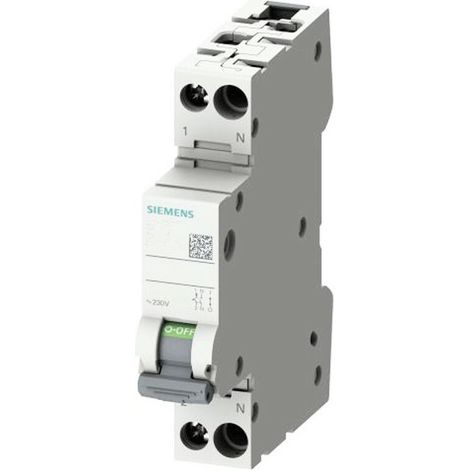 Siemens 25A 1P+N 6KA C-curve Automatic Magnetothermal Circuit Breaker 1M 5SL60257 (1/2)