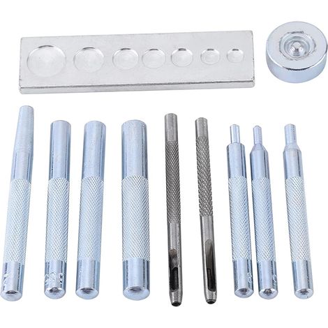 11 Pcs Snap Rivet Setter, Fixation De Rivets Kit (1/5)