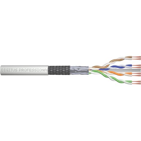 Digitus Cavo Flessibile per Reti con Doppia Schermature SF UTP 305 m Colore Grigio