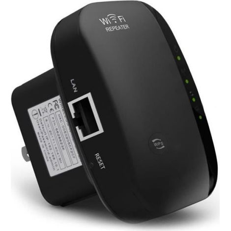 WiFi Répéteur Amplificateur, 300 Mbps Répéteur 2.4G WiFi Extender Avoir AP/Répéteur et WPS Fonction, avec RJ45 Câble Réseau (1/3)
