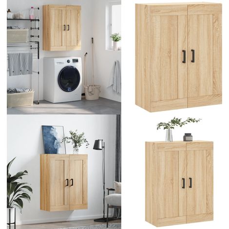Wandschrank Sonoma-Eiche 69,5x34x90 cm Holzwerkstoff - Holzschrank - Sonoma-Eiche (1/5)