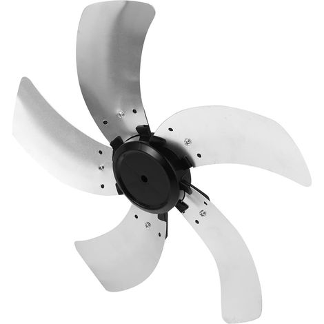 Aspas de repuesto universales de aluminio de 16 pulgadas con diseño de 5 aspas para uso doméstico y profesional, que mejoran la uniformidad del flujo de aire en ventiladores de pedestal y de pie. (1/5)