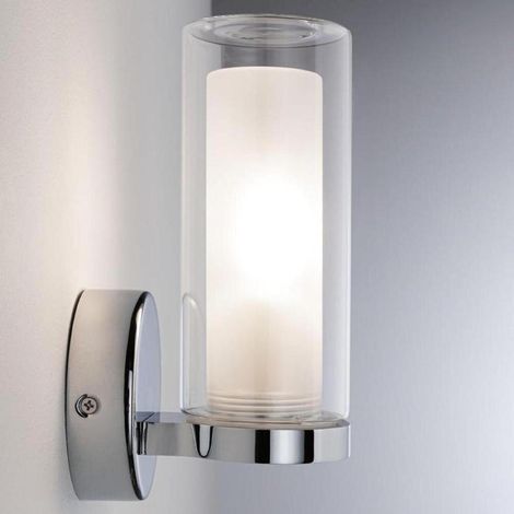 Paulmann 710.76 Wandleuchte Luena IP44 E14 230V max. 20W dimmbar Chrom,Glas (1/5)