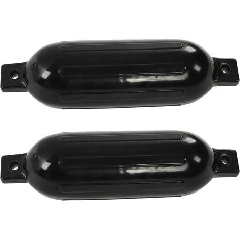 pare-battages de bateau 6,5 x 23 pouces, pare-chocs pour yachts, bateaux de pêche et bateaux pneumatiques, noir (1/5)