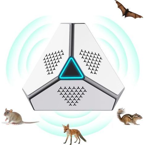 Ultrason pour Rats, répulsif à ultrasons pour Souris, Souris et Rats 360° avec lumière LED répulsif ultrasonique dissuasifs pour Souris, rongeurs, Rats, araignées, Mites et Fourmis (1/5)
