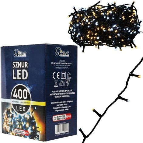 Luces para árbol de Navidad, guirnalda de luces, mezcla de 400 LED C.B+Z.B. (1/5)
