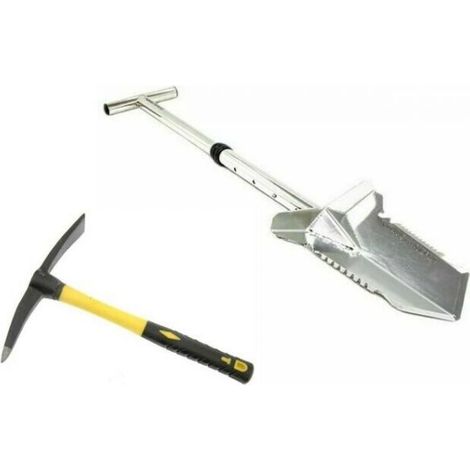 Nokta Makro Pala Acciaio Premium Shovel Metal Detector Regolabile + Mini Picco - MAK160059