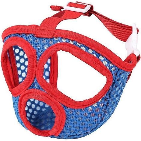 Muselière pour chien à museau court, type bouledogue français, taille M – antidérapante, respirante et réglable, idéale pour promenade et dressage.