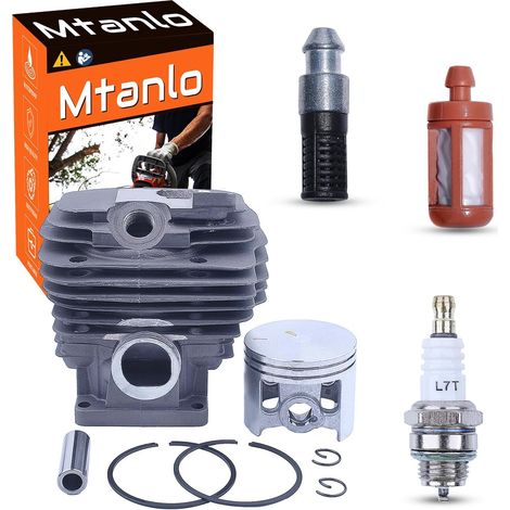 Piston et cylindre pour tronçonneuse Stihl MS461 MS260 MS360 FS90 FS100, kit piston et cylindre de 52 mm avec filtre à huile et bougie, filtre à carburant 1128 020 1250 (1/5)
