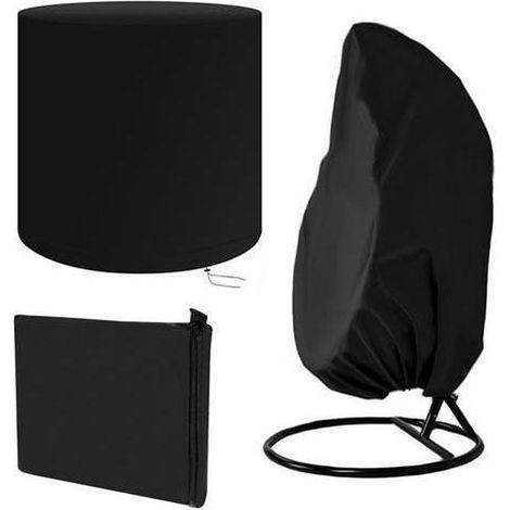 Housse de protection pour chaise suspendue - Housse étanche pour mobilier de jardin - Protection contre pluie, poussière et intempéries - Housse extérieure (1/5)