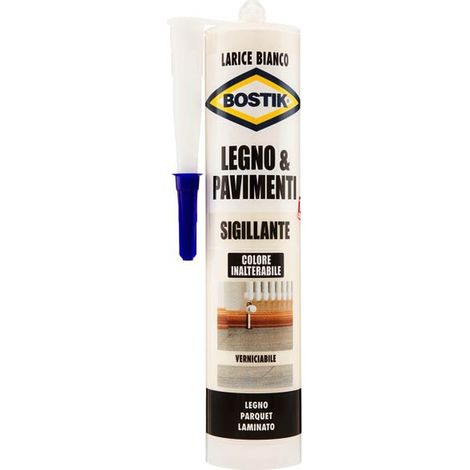 SILICONE ACRILICO LEGNO PAVIMENTI BOSTIK LARICE BIANCO ML 300