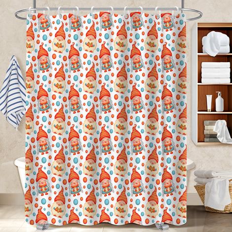 Rideau polyester pour douche 180x180 aéré polyester pour salle de bain pour optimiser un petit espace (1/5)