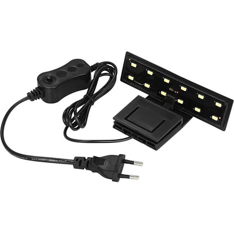 Lampe LED pour aquarium, 5W, clip réglable, design ultra-mince, haute luminosité, pour poissons et plantes aquatiques.-AquaForge (1/3)