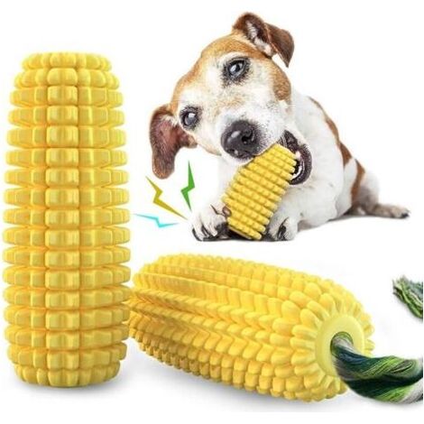 Jouets pour chiens, jouets indestructibles pour chiens, bâtonnets à mâcher en caoutchouc résistant aux morsures, adaptés aux chiens de petite et moyenne taille. (1/4)