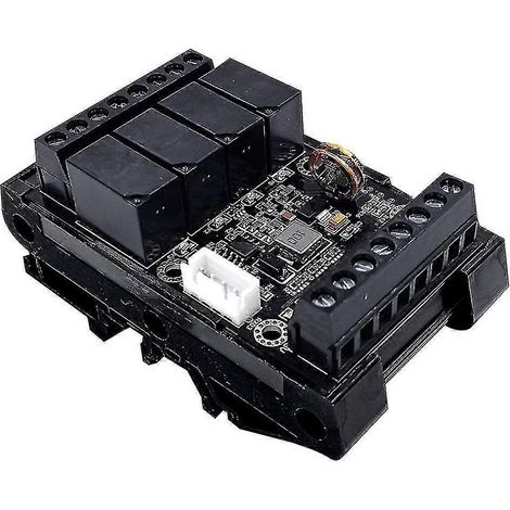 Module de commande industrielle Fx1n-10mr avec boîtier et entrée/sortie analogique, module de relais temporisé programmable (1/5)
