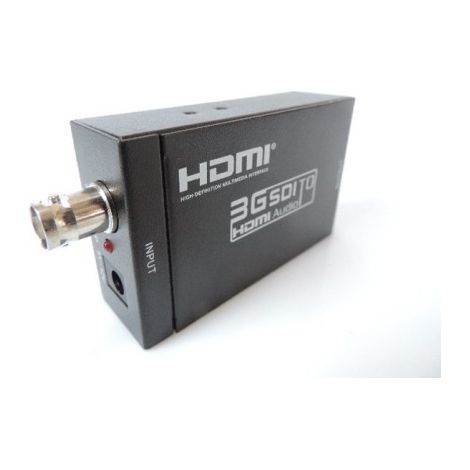Convertisseur SDI vers HDMI full HD 1080p entrée BNC sortie HDMI-A (Caméra vers TV) synchro resolution auto boitier metal Erard (1/4)