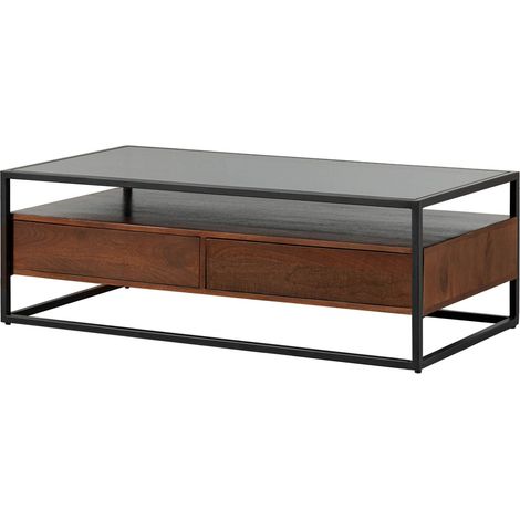 Couchtisch Mango 120x60x40 braun geölt LOUNGE COLLECTION 102 (1/4)