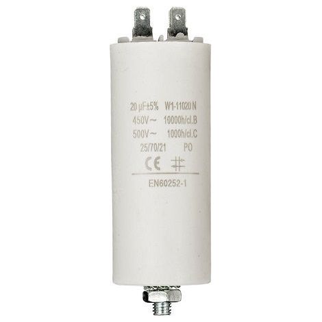 Condensador 20 uF 450 V Faston 1 uds. 20.0 uF (1/4)