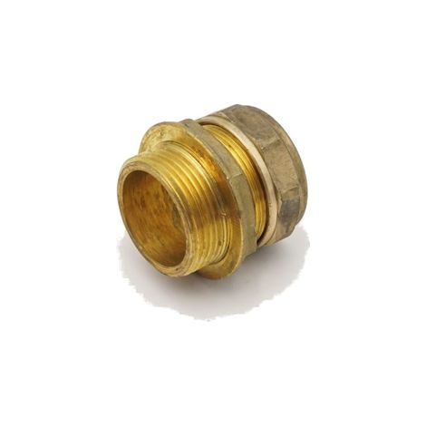 PrimaPlus DZR Brass Compression Adaptor 35mm x 1.1/4" Male (1/3)