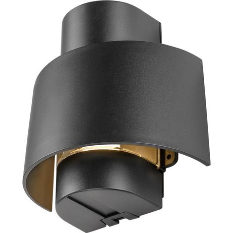 Applique PHOTONI CYL extérieur cylindrique noir E27 13W IP65 bord de mer - SLV - 1008197 (1/3)