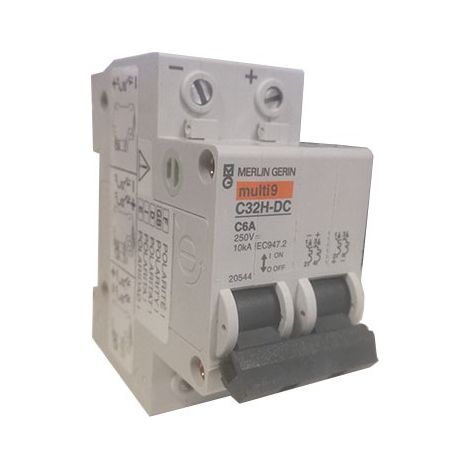 Merlin gerin 20544 Disyuntor modular multi9 2P 6A curva C