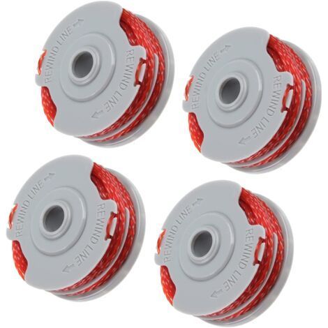 Pack of 4 spools of 10m cutting line, replacement spool for string trimmers, nylon line, compatible with all brush cutters, long-lasting cutting line (4 pack) (1/5)