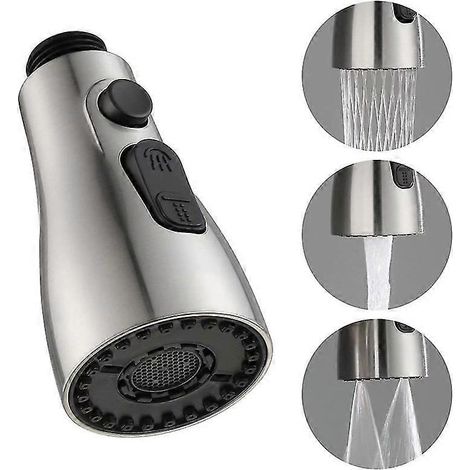 Robinet de cuisine, robinet de salle de bain, pommeau de douche extractible, pommeau de rechange pour robinet d'eau - WELLNGS (1/2)