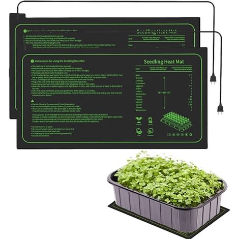 Filiyano-Tapis chauffant pour plantes 25 × 52 cm, tapis isolant imperméable, tapis chauffant 20 W pour semis, chauffage des plantes pour culture (1/5)