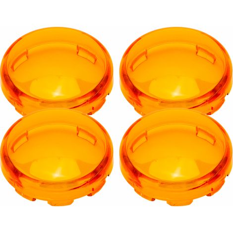 Clignotants Moto 4 Pièces 6cm Lentille ABS Jaune Universal Accessoire Motard (1/5)