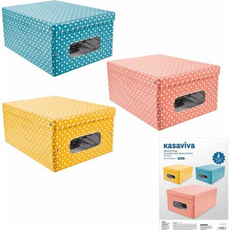 1 Pezzo Scatola Armadio in PVC Hearts Pop 50 x 39 x 24 cm 3 Colori (1/2)