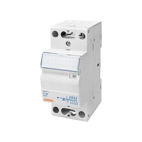 CONTACTEUR 25A 2NO 230V 2M GEWISS GWD6712