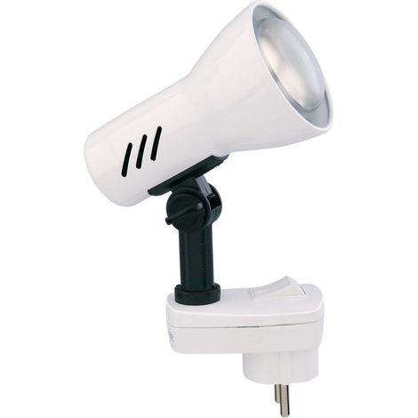 Steckerleuchte Kinderzimmerlampe 1xE14 25W weiß Metall-Kunststoff Briloner