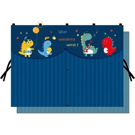 Parasole pieghevole per lunotto posteriore per auto Disegni vari, carini e divertenti, attacco magnetico, blu scuro (50 x 70 cm) (1/5)